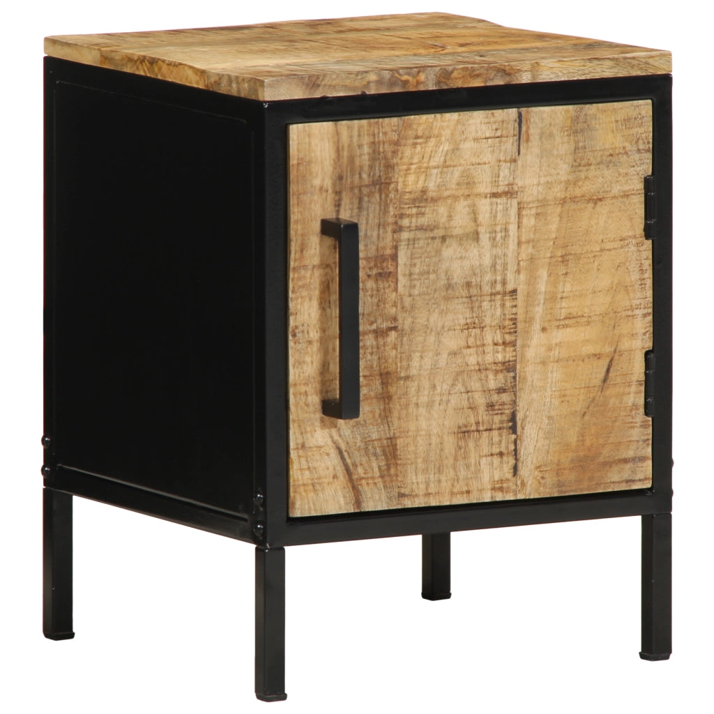 Comodino 30x30x40 cm Legno massello di mango grezzo