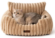 Letto per cani e gatti per interni, morbido e soffice, Letto per gatti, Piccolo letto per cani e gatti, Letto per cani (Kameel, 61x48x30cm)
