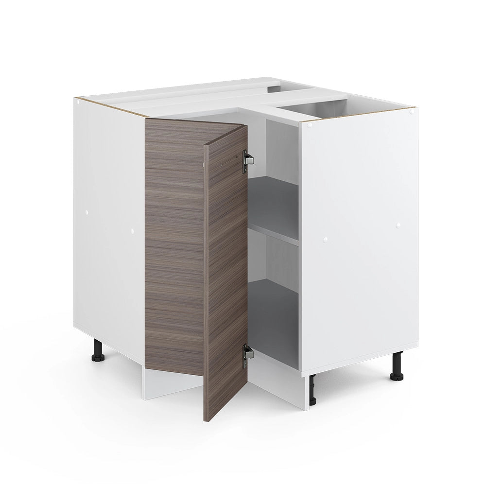 Armadio universale ad angolo R-Line Grigio 75.6 cm con anta, con piano di lavoro Vicco