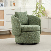 Poltrona Girevole con Vano Contenitore e Cuscino ¨C MINIMAL ¨C Verde, Moderna