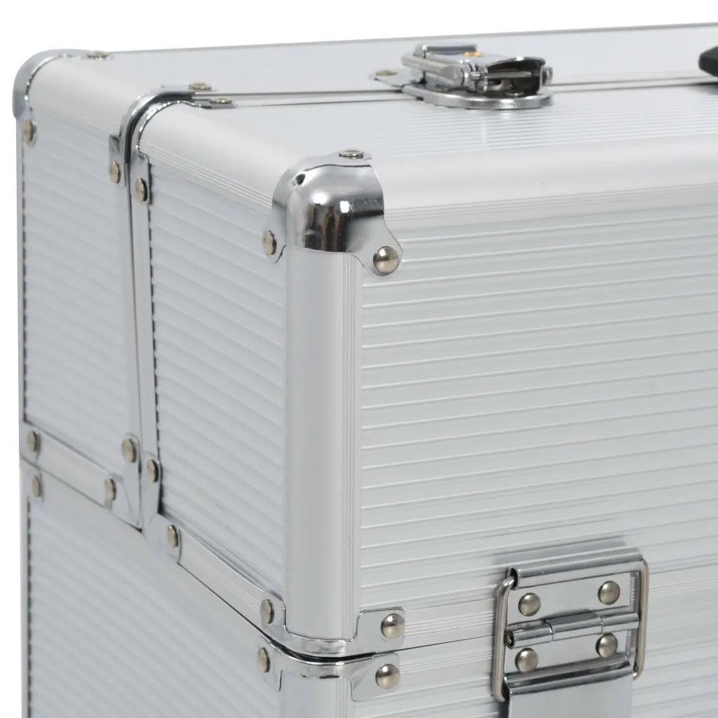 Valigetta per Attrezzi 47x36x20 cm Argento in Alluminio