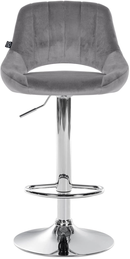Set di 2 sgabelli da bar Milet velluto C 4