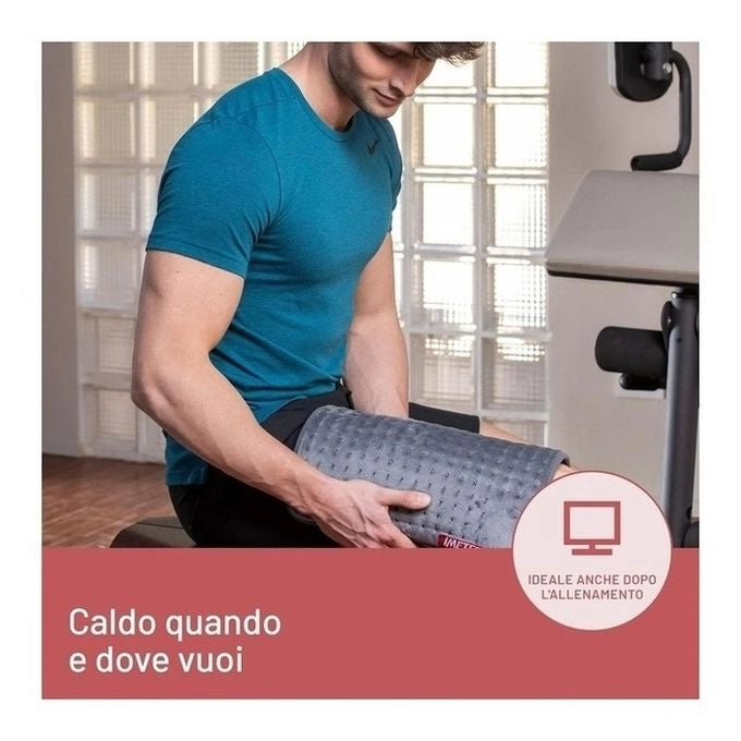 Imetec Intellisense Comfort, Termoforo multiuso, Cuscino termico, Per schiena e addome, Tasca per mani, Rapido riscaldamento, Tessuto anallergico, 5 temperature, Electro block di sicurezza, Lavabile