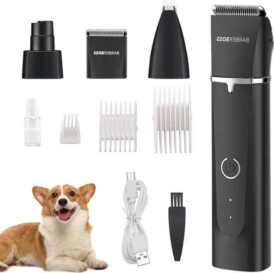 Trimmer professionale per peli spessi - tondeuse senza filo per cani - pet trimmer - set di cura animali QR-9092