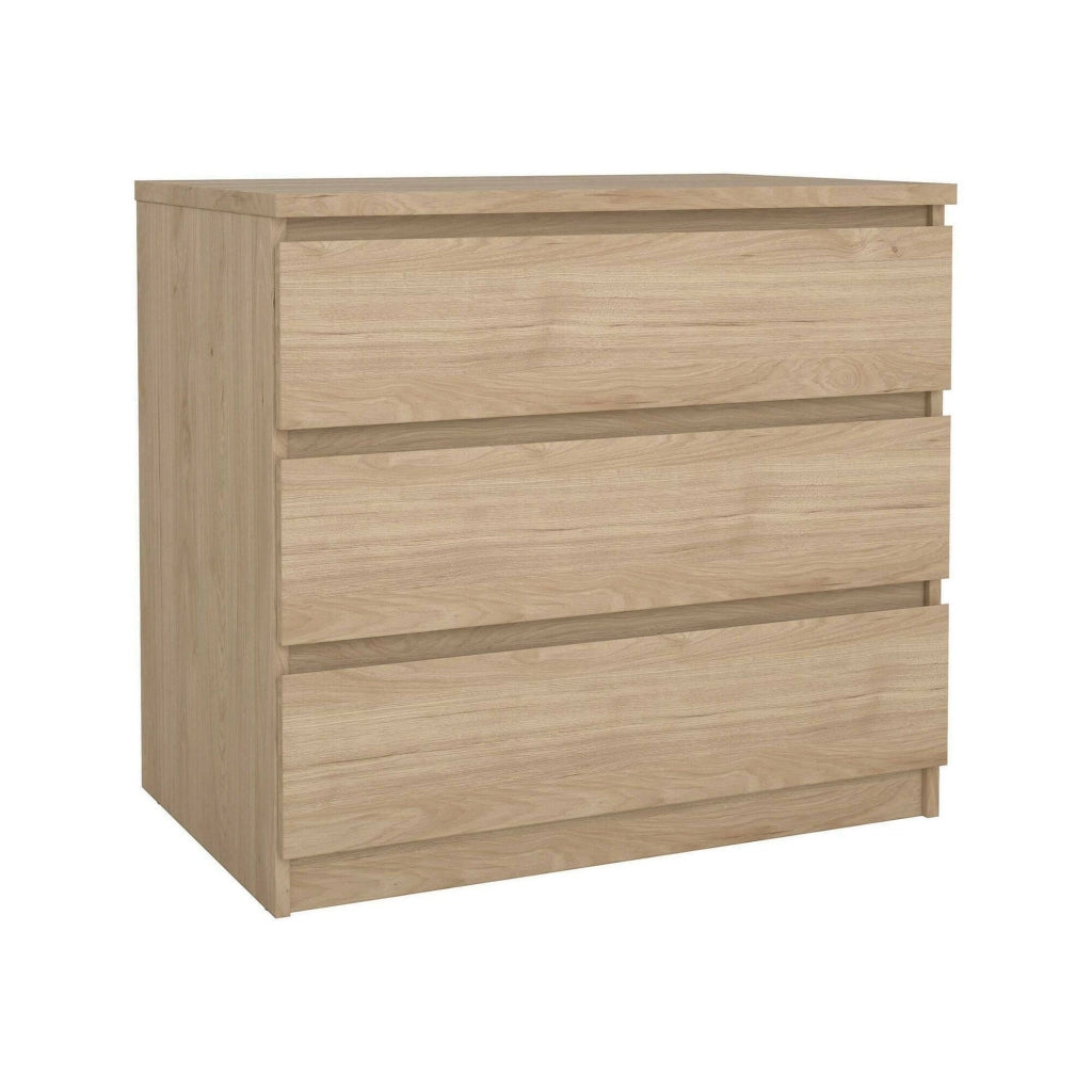 Cassettiera Kajiki, Settimino multiuso, Comò camera da letto, Mobile con cassetti, 77x50 h68 cm, Rovere