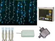 TENDA 144 LED BIANCO FREDDO PER ESTERNO CON GIOCO LUCI  mt.3 x 1,0