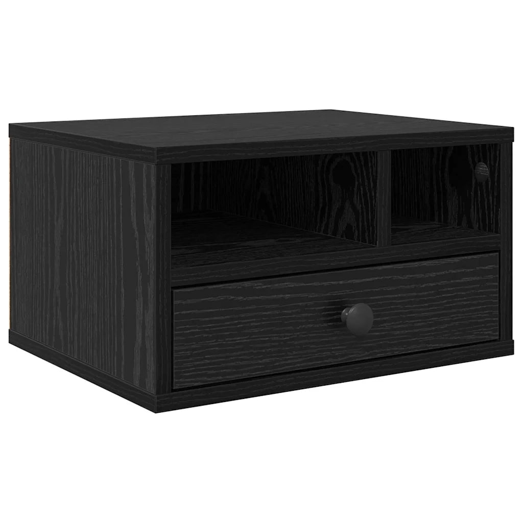 Supporto per Stampante Rovere Nero 40 x 32 x 24 cm 886030