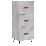 Credenza | Madia | Buffet da pranzo | Armadio da pranzo Grigio Cemento 34,5x34x90 cm in Legno Multistrato