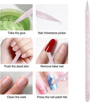 100 pezzi di Nagelsticks - Nagelriemduwer con estremità doppie - Bastoncini per manicure e pedicure - rosa.