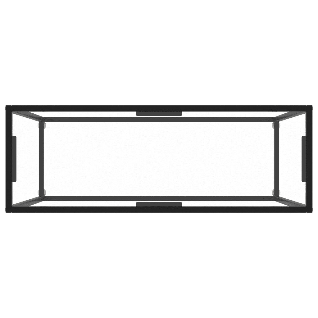 Tavolo Consolle Trasparente 100x35x75 cm in Vetro Temperato 322811