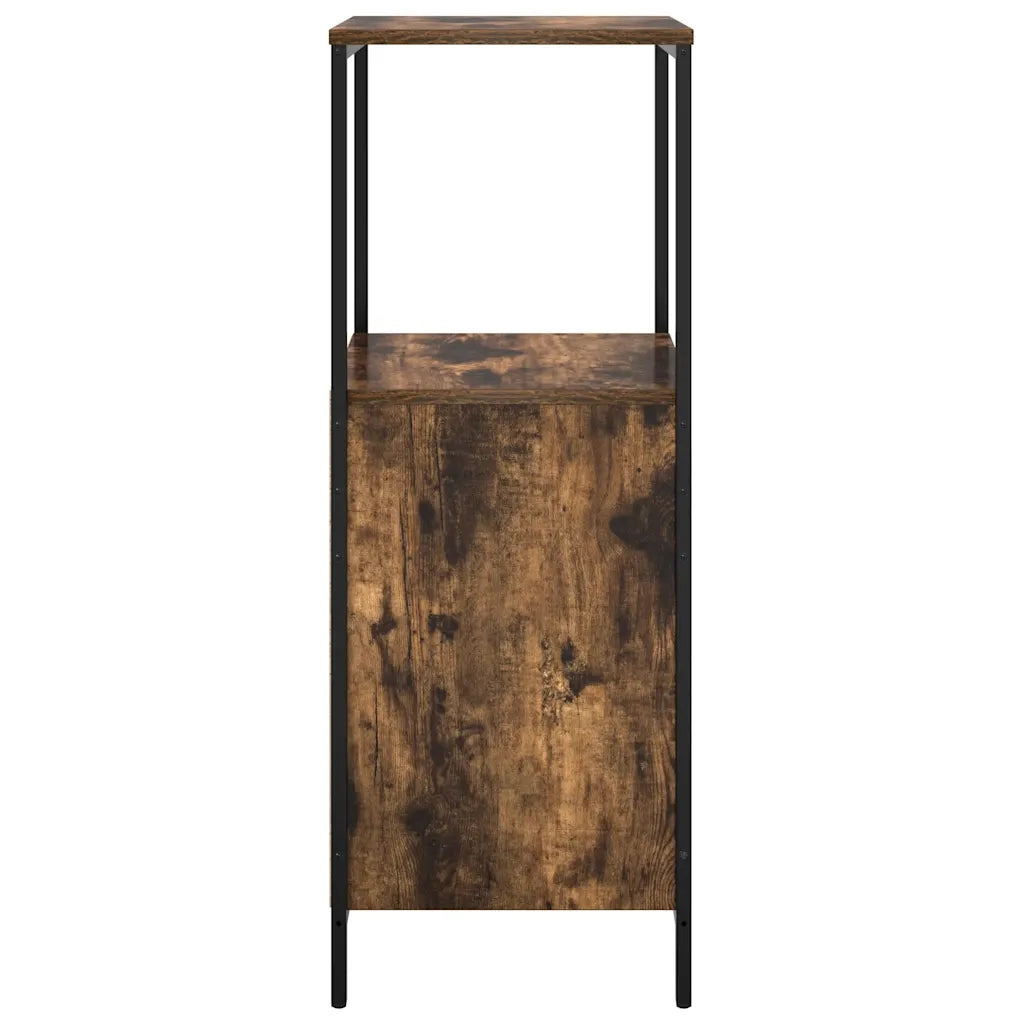 Mobile da Bagno con Ripiani Rovere Fumo 36x35x95 cm 861914