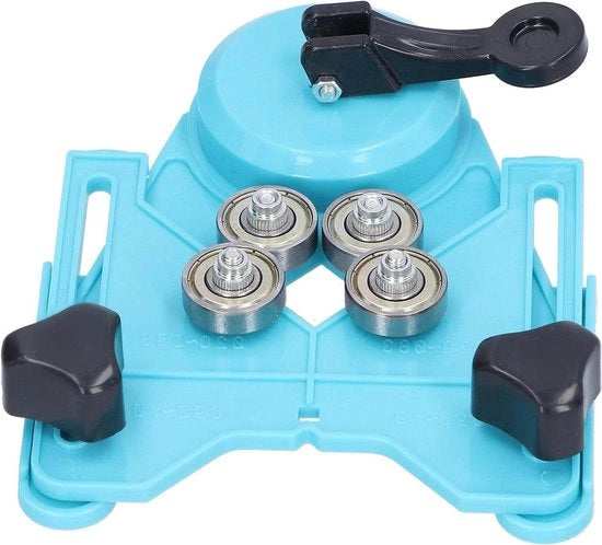 Verstelbaar boorgatzoeker per ceramica e vetro con base aspirante per diametri da 4 mm a 83 mm con posizionamento di punta.