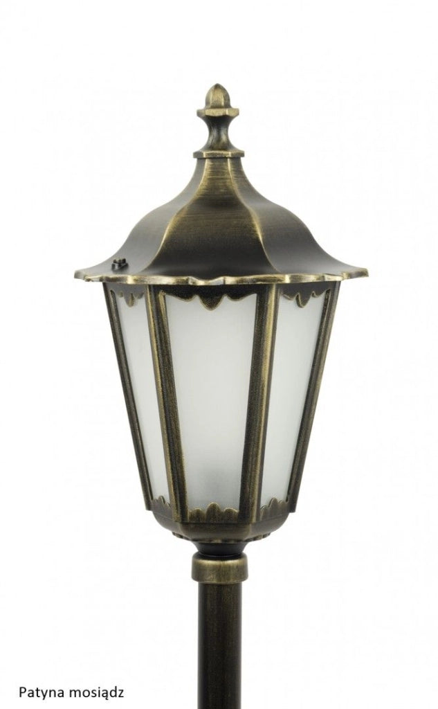 Lampada palo giardino Retro nera alluminio 114cm E27 IP43