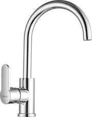 Kraan a 360° Rotante - Acqua Calda e Fredda - Maniglia Unica - Acciaio Inox Cromato