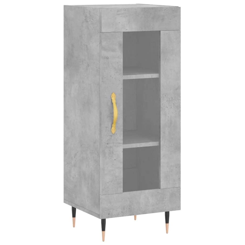 Buffet credenza cassettiera armadio mobile contenitore organizer per cucina soggiorno salotto 34,5 x 34 x 90 cm legno ingegnerizzato grigio 02_0031888