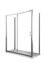 BOX CABINA DOCCIA 3 LATI 2 FISSI E UNO SCORREVOLE 65-67,5x105-110x65-67,5