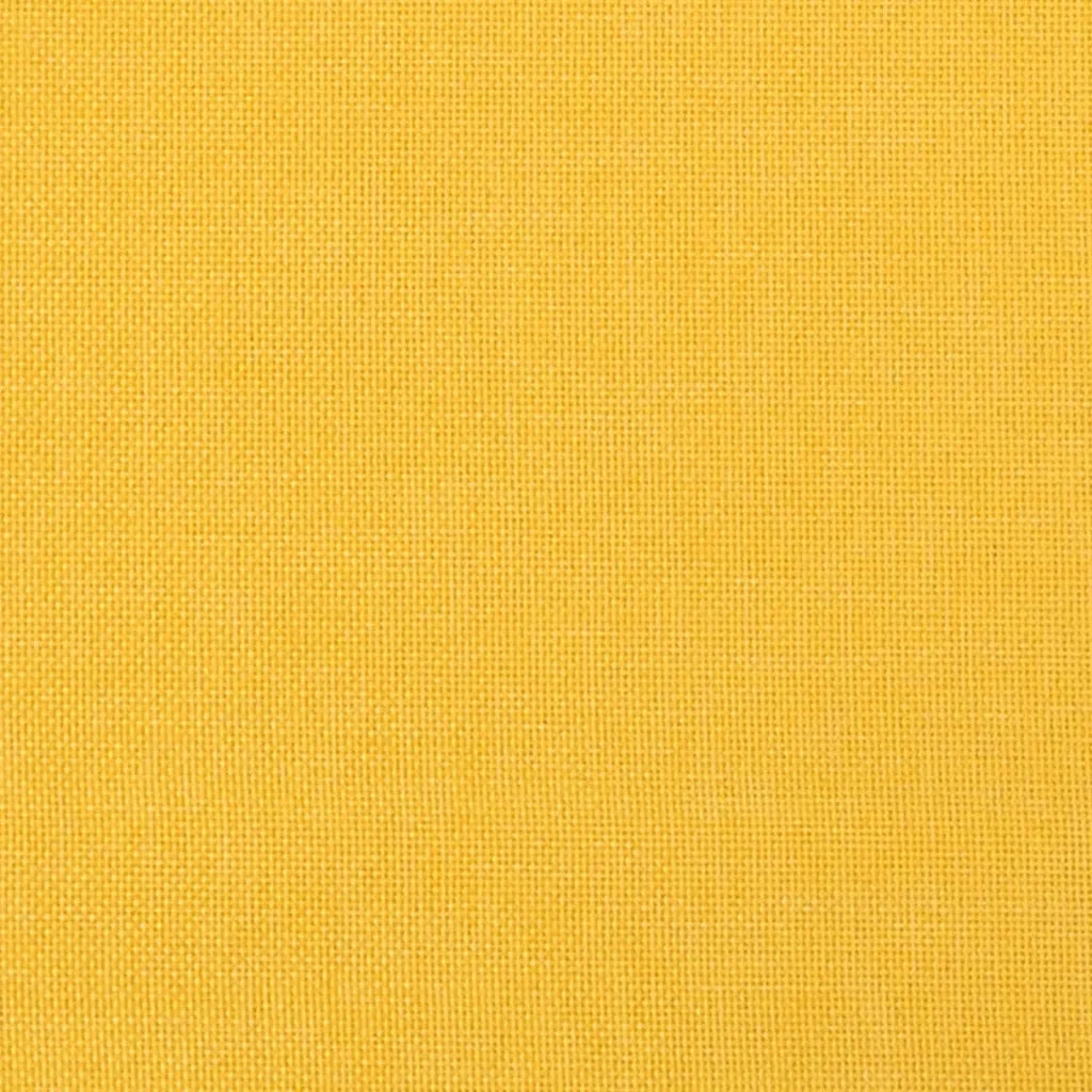 Poggiapiedi Giallo Senape 45x29,5x35 cm in Tessuto e Similpelle 341453