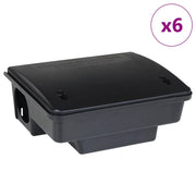 Trappole per Topi 6 pz Nere 23x19x9,5 cm CFW9602069