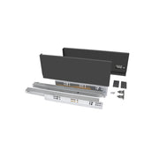 Emuca Cassetto esterno Vertex 40 kg altezza 131 mm, 350, Grigio antracite, Acciaio, 1 u.