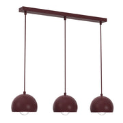 Lampada sospesa Sool 3xE27 bordo a cupola Luminex