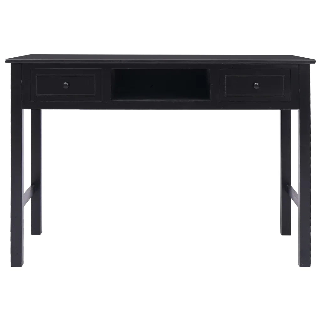 Scrivania Nera 110x45x76 cm in Legno 284158