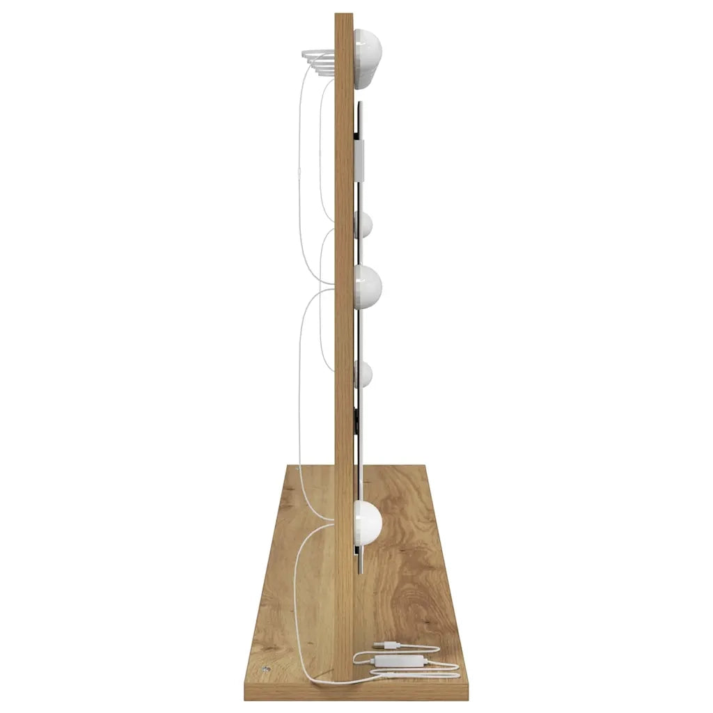 Specchio da Vanità Rovere artigianale 100 x 55 x 18 cm 868308