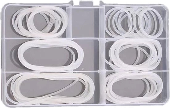 Set di O-ring di adegamento per 60 pezzi, con 6 misure: M26, M31, M36, M41, M46, M56, O-ring in nylon.