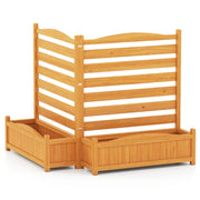 Recinzione modulare per la privacy 85 x 85 x 101 cm per condizionatore e elementi decorativi da giardino in legno giallo 20_0018193