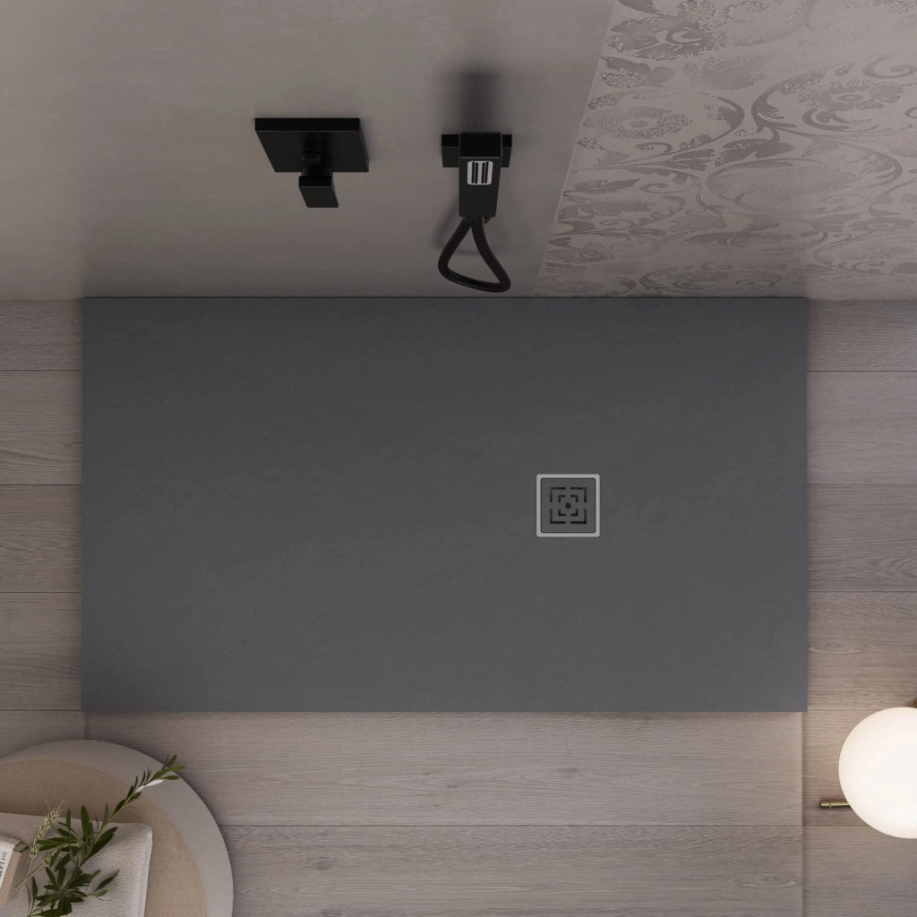 Piatto Doccia in Pietra 75x75 cm Bonussi Canton Antracite
