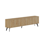 Porta TV in legno "Dune" - 180 x 29 x 50 cm - Beige