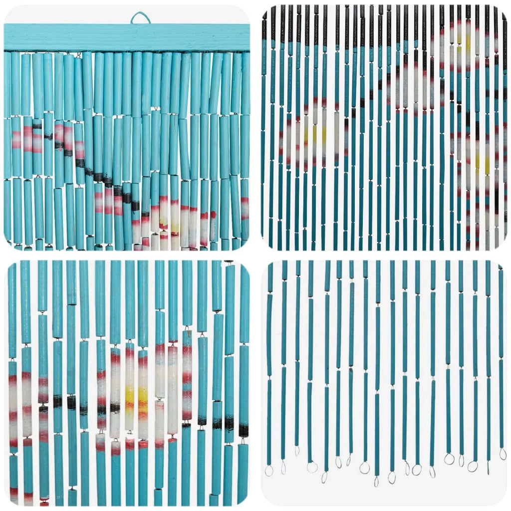 Tenda per Porta Antinsetti multicolore 200 x 90 cm Bambù