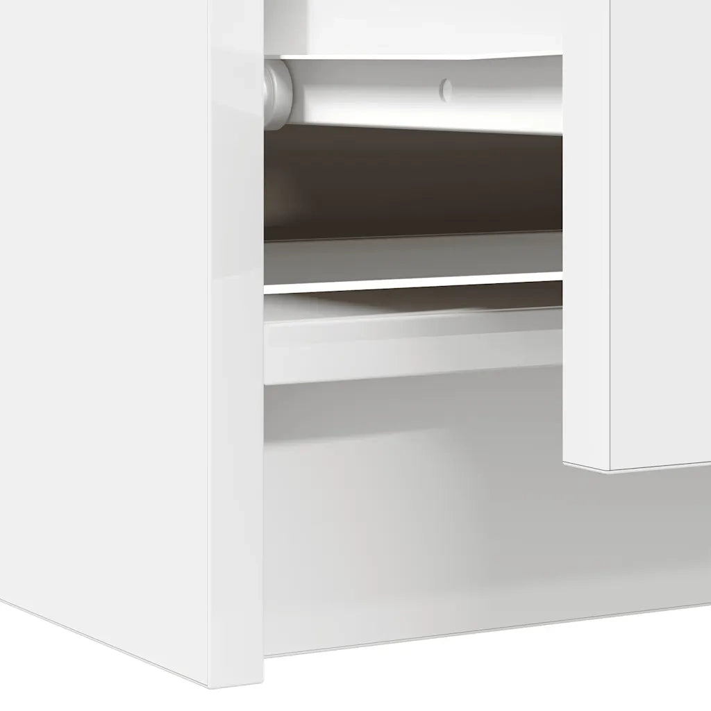 Mobile Porta TV Bianco 60x35x54 cm in Legno Multistrato