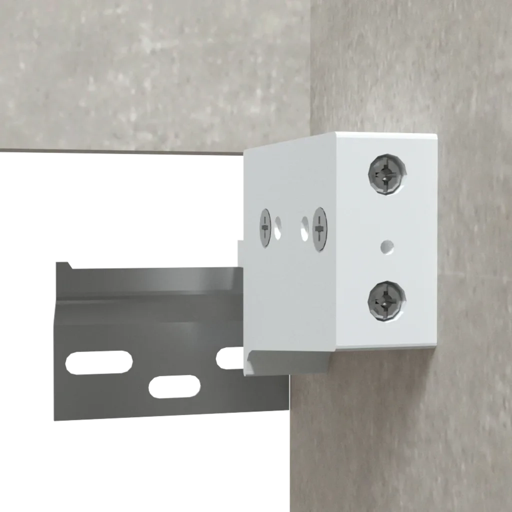 Mobile da Bagno con Specchio Grigio Cemento Legno Multistrato