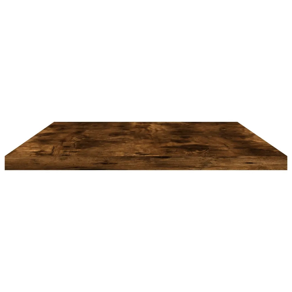 Mensole Parete 4pz Rovere Fumo 60x20x1,5 cm Legno Multistrato 838231