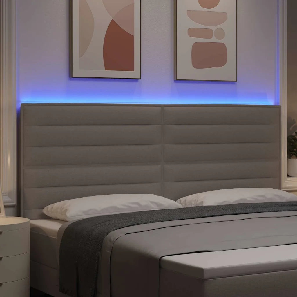 Testiera LED con strisce LED con testiera Talpa 200 cm Tessuto 3338311