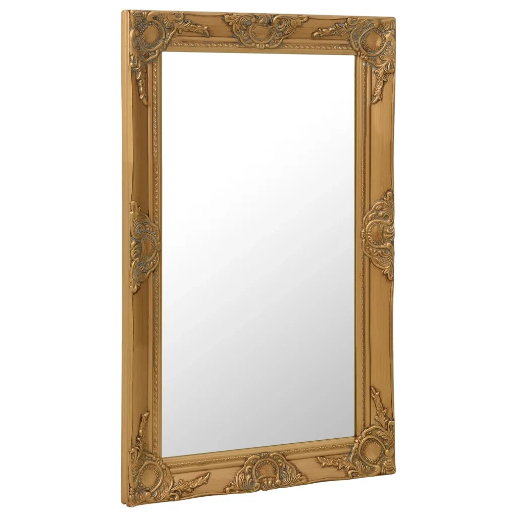 Specchio da Parete-Specchio a muro Stile Barocco 50x80 cm Oro