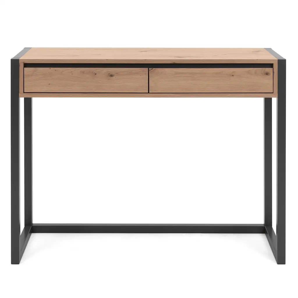 Finori Tavolo Consolle Denver 44 Rovere Artigianale e Grigio Antracite 441179