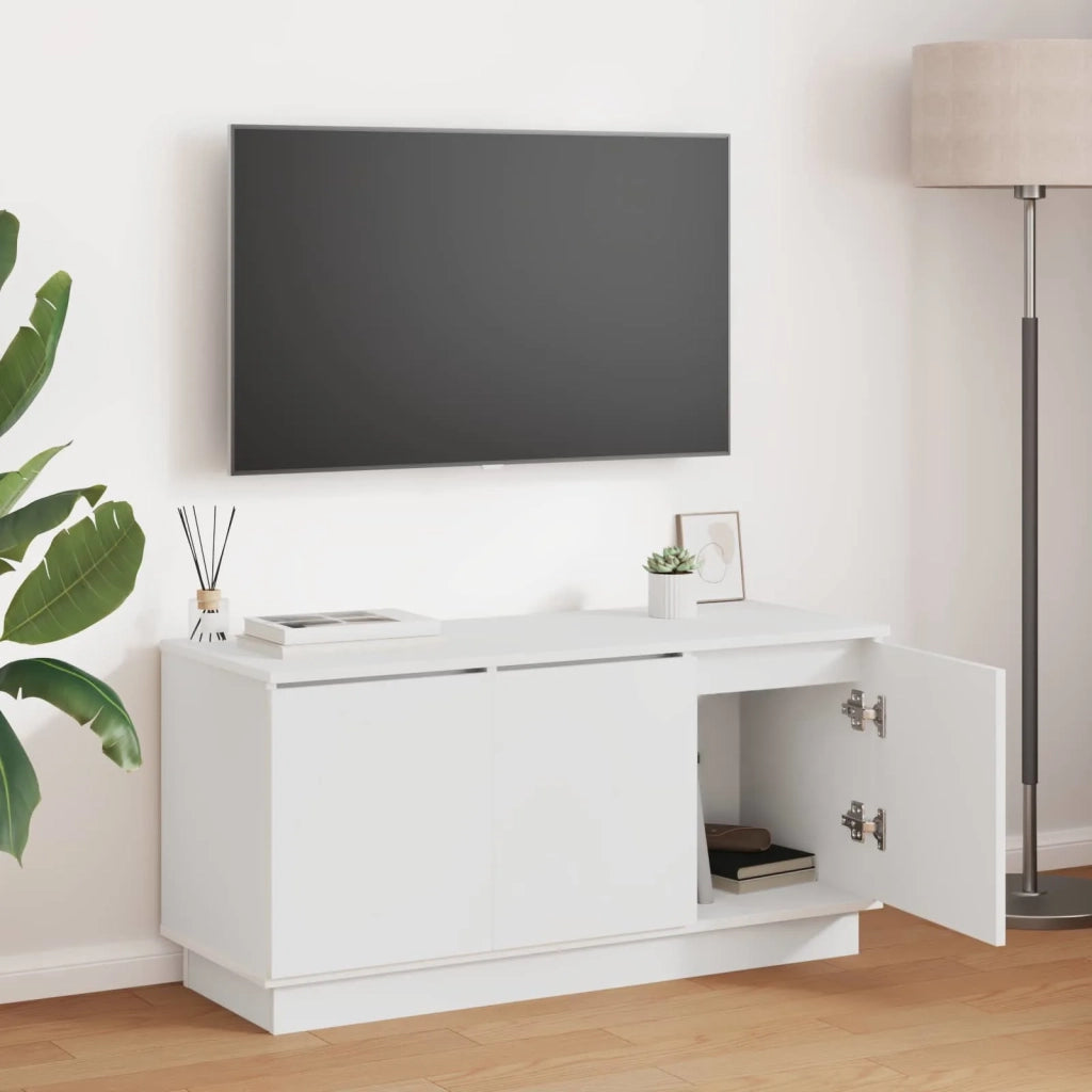 Mobile TV Bianco 100 x 38 x 49 cm Legno multistrato 869666
