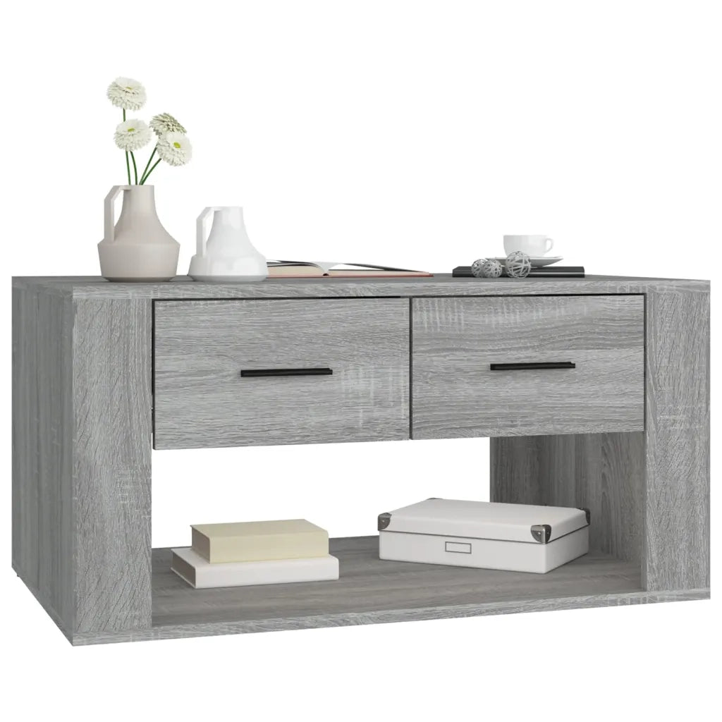 Tavolino da Salotto Grigio Sonoma 80x50x40 cm Legno Multistrato