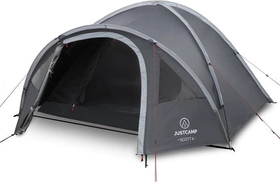 Tenda per 4 Persone - Resistente alle Intemperie e al Vento - Tenda per Famiglie da Campeggio - Ampio Spazio Interiore - Leggera - Inclusa Tasca di Ripostiglio