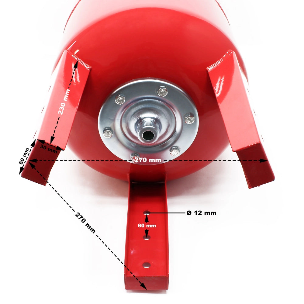 Vaso di espansione 50 l verticale per impianti idrici, sistemi autoclave, con membrana EPDM