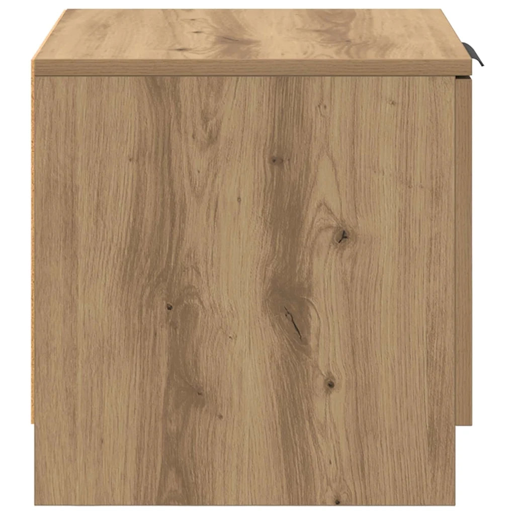 Armadietto per letto 2 pz Rovere artigianale 40 x 39 x 40cm CFW2476456
