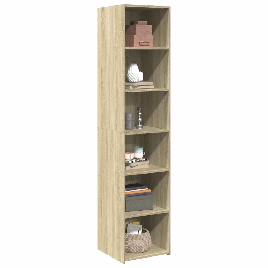 vidaXL Credenza Rovere Sonoma 40x41x185cm in Legno Multistrato