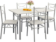 ® Gruppo di Sedute Paul Set 5 Pezzi Tavolo da Pranzo con 4 Sedie Set di Mobili per Sala Cucina Soggiorno Salotto Set da Pranzo Tavoli Sedia