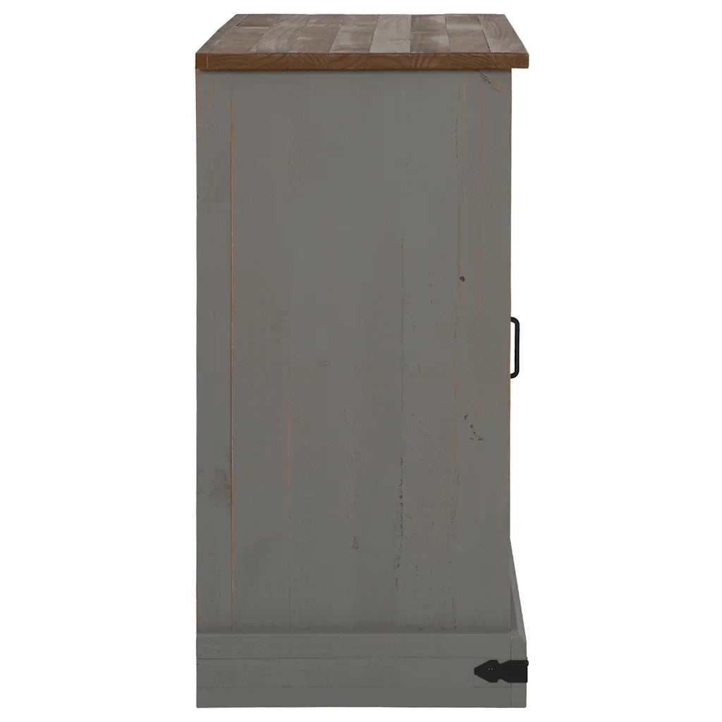 Credenza HALDEN 2 Ante Scorrevoli 112x40x80 cm Legno Massello