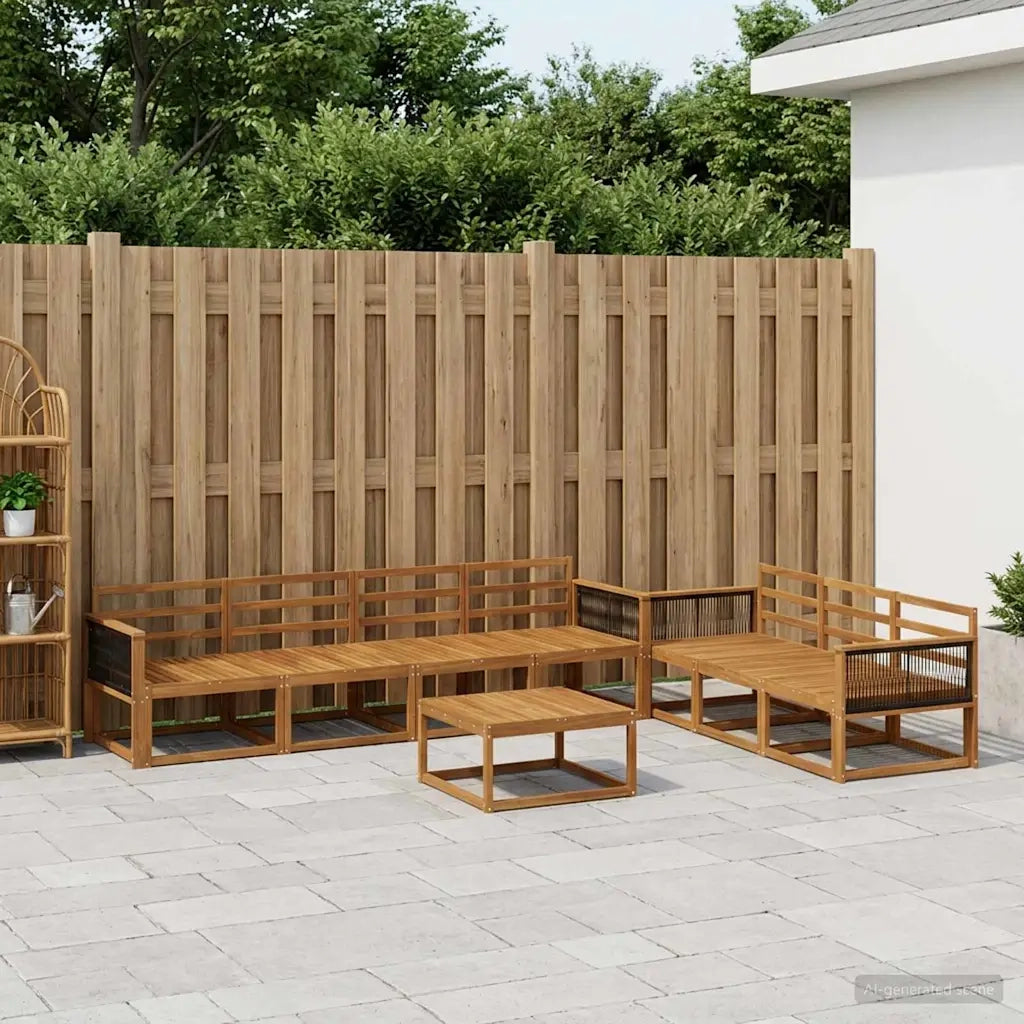 Set di divani da esterno 8 pcs Naturale 3382402