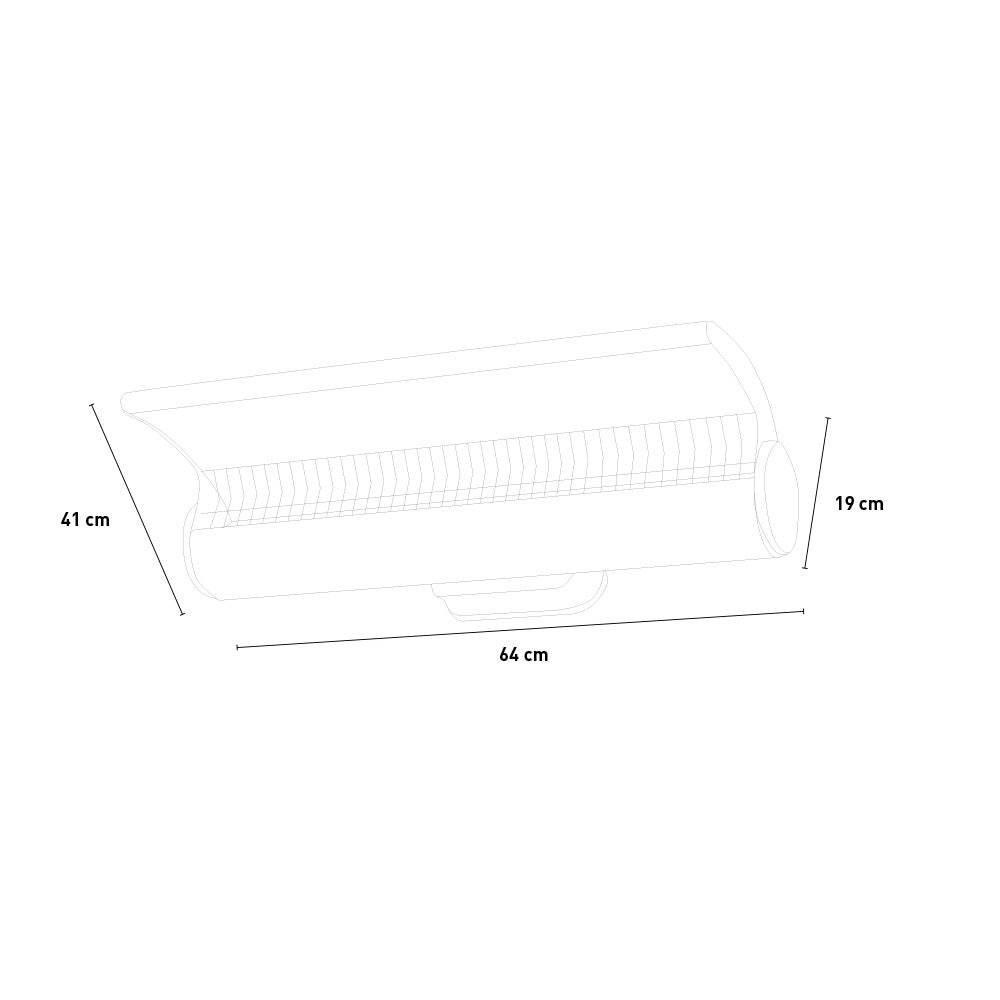 Stufa da Esterno Riscaldatore ad Infrarossi 59,6x13,5x32 cm 2000W Sined  Grigio
