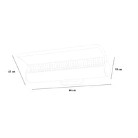 Stufa da Esterno Riscaldatore ad Infrarossi 59,6x13,5x32 cm 2000W Sined  Grigio