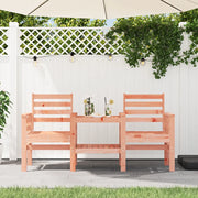 Panca da Giardino con Tavolino 2 Posti Legno Massello Douglas 825161
