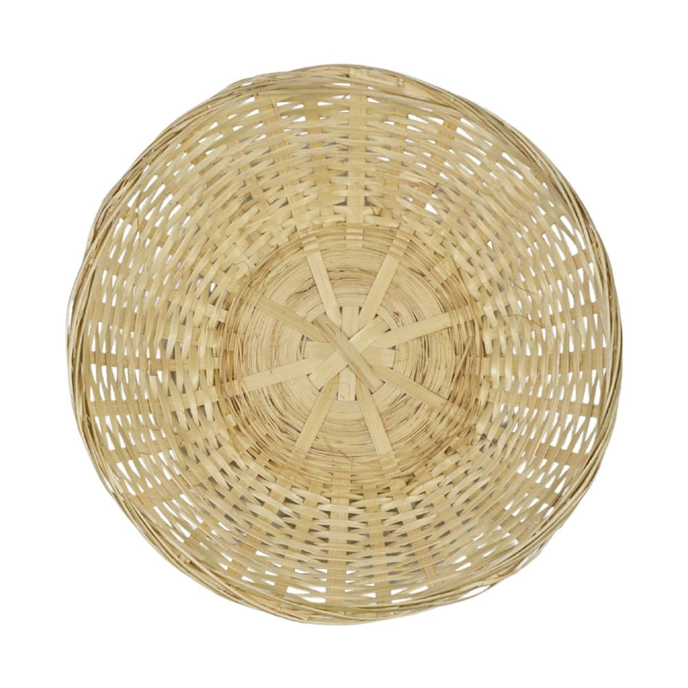 Ceste Cestini espositore intrecciati rotondi x10 fibra naturale cm 23 x 23 x h 8